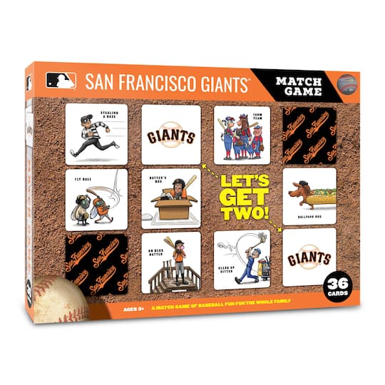 Major League Baseball Licensed Memory Match Game By Youthefan in San Francisco Giants | 2.5" x 2.5" | Michaels®